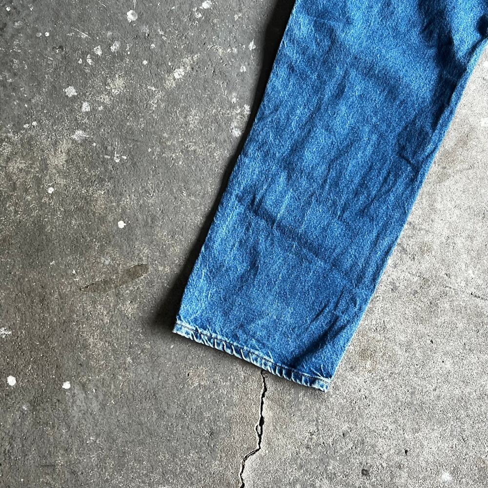 Carhartt blue denim jeans double knee work wear carpenter pants - Picture 7 of 8